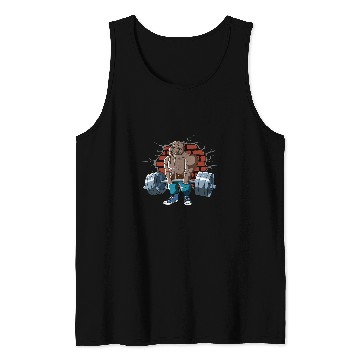 Discover Fitness Walrus doing Deadlift Workout Training Gym Tank Tops