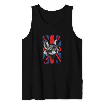 Discover Cat Union Jack Flag With Butterfly For Kids 2British Expats 22 Tank Tops