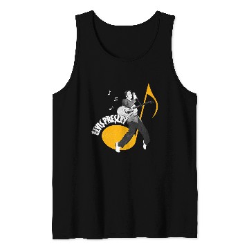 Discover Elvis Presley Official Music Note Tank Tops