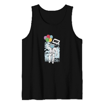 Discover Astronaut Balloon Planetary Science Tank Tops
