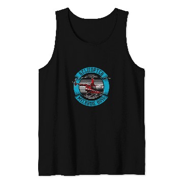 Discover Helicopter Pilot Boss Copter Heli 2Helicopter Mechanic Tank Tops