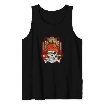 Discover Jolly Roger Flag Skull and Crossbones Pirate Tank Tops