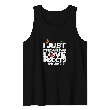 Discover Funny Insect Entomologist Bug Collector Bug Lover Insect Tank Tops