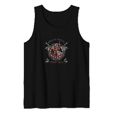 Discover Cherokee Native American Indian Warrior Riding Horse Tank Tops