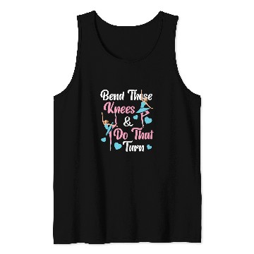 Discover Bending And Turning Ballet Design For Ballerina Tank Tops