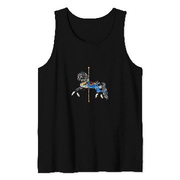 Discover Black Stallion Carousel Horse Tank Tops