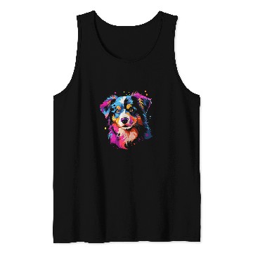 Discover Australian shepherd puppy dog 1 Tank Tops