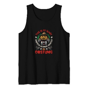 Discover Halloween Computer Network Architect Network Design Engineer Tank Tops