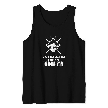 Discover Skiing Ski Funny Skiing Father Ski Dad Tank Tops