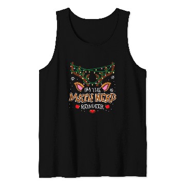 Discover Im The Math Nerd Reindeer Christmas Tank Tops