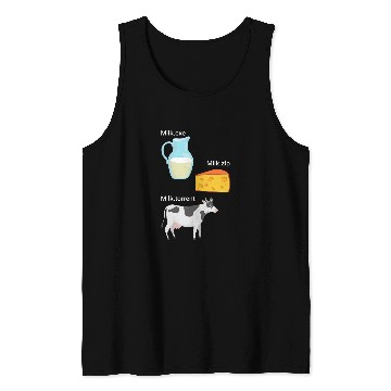 Discover Cow Lover Milk Cheese Cow Computer Nerd Geek Coder Funny Design Tank Tops