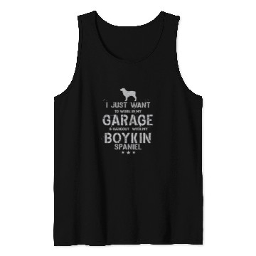 Discover Funny Boykin Spaniel Dad Garage Men Hang Tank Tops