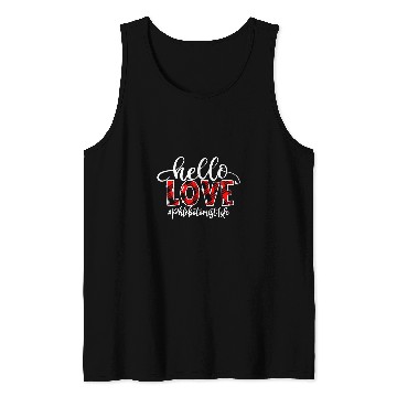 Discover hello love phlebotomist life flannel valentines day Tank Tops