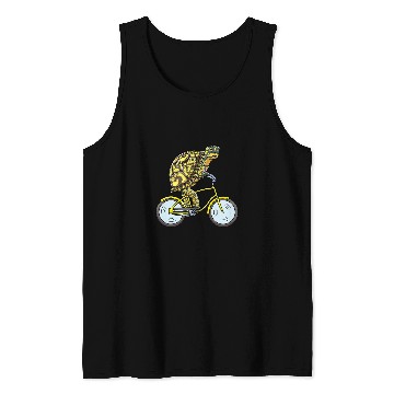 Discover Eastern Box Turtle On Bike Cycling Tank Tops