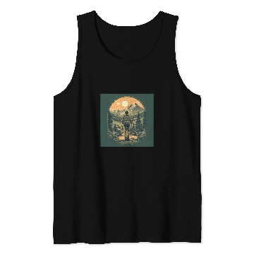 Discover Backpacking Hiking Wanderlust Camping Outdoors Tank Tops