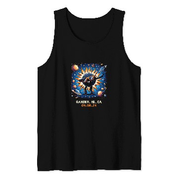 Discover Dabbings Total Solar Eclipse Gander Newfoundland Canada Tank Tops