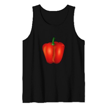 Discover Red Bell Pepper Vegetarian Vegetable Tank Tops