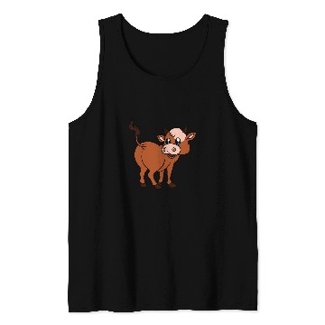 Discover Cow Lover Butt Funny Cow Butt Tank Tops