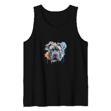 Discover Colorful Cane Corso watercolor art 7 Tank Tops