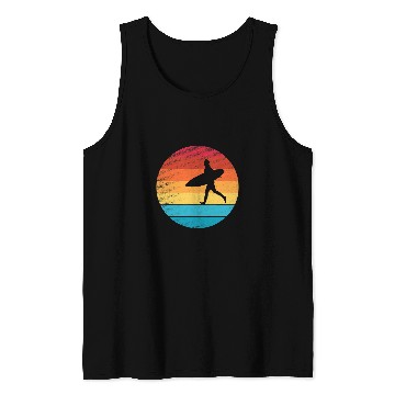 Discover Surf Life Retro vintages surfing hobby funny Tank Tops