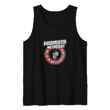 Discover Held in Bath Slippers Lifeguard Funny Bath Master Tank Tops