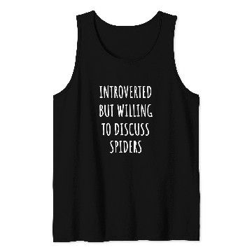 Discover Lacrosse Gift Funny Introverted spider Tank Tops