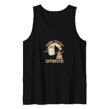 Discover Burnt Out But Optimistic Retro vintages Camping Campfire Tank Tops