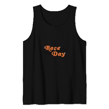 Discover Race Day Checkered Flag Racing Driver Cheer Mama Tank Tops