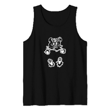 Discover Border collie dog ripped in artwork graphic Tank Tops