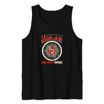 Discover Funny Archery Aim Shoot Repeat Bow Shooting Archer Tank Tops