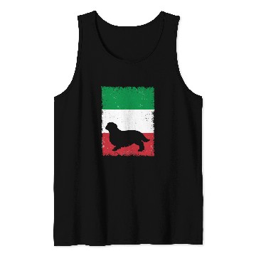 Discover English Toy Spaniel Dog Italy Flag Italian vintages Mom Dad Tank Tops