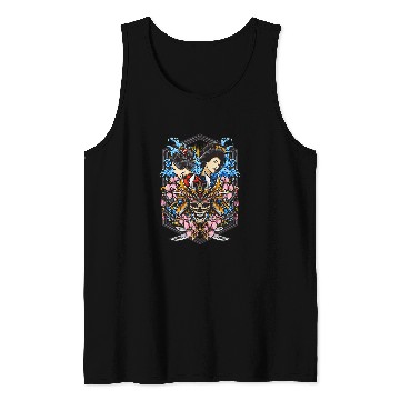 Discover ghosts Samurai Lovely Geisha Waves Tank Tops