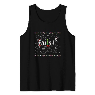 Discover Funny Christmas Nerd 2Cute Math Fa La La La La 21 Tank Tops