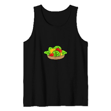 Discover Salad Lettuce Tomato Peppers Tank Tops