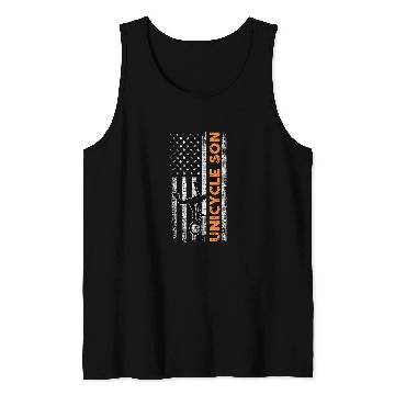 Discover Biking Son Unicycle Artificial wheel Cyclist Bicycle Tank Tops