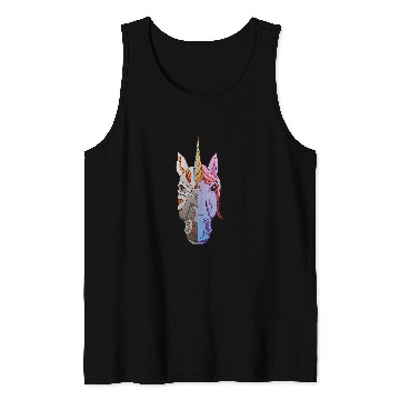 Discover Robotics Team Half Unicorns Robot Student Tank Tops