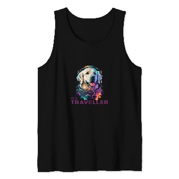Discover Golden retriever space traveller Tank Tops