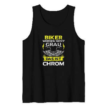 Discover Biker Will Not Grey Das Is Chrome Saying Motorcycle Chopper Tank Tops