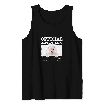 Discover Dog Samoyed Official Napping Sleeping Samoyed Tank Tops