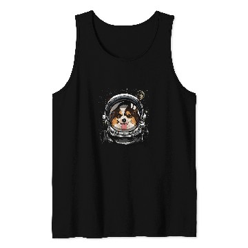 Discover Dog Papillon Astronaut Space Exploration Astronomy Lover 42 Tank Tops