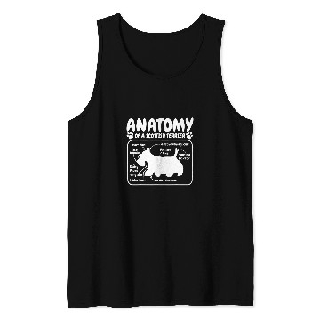 Discover Dog Scottish Terrier Anatomy Tank Tops