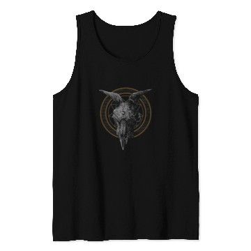 Discover BUll skull Dark Art Grunge Goth Gothic Girl Horror Tank Tops