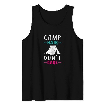 Discover Camping Lady Camper Family Vacation Tank Tops