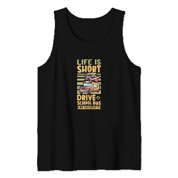 Discover Funny School Bus Driver Appreciation anniversary 2 Tank Tops