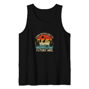 Discover Camp Bachelorette Party Future Mrs Retro Camping Tank Tops