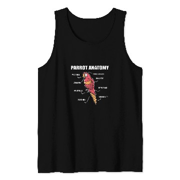 Discover Parrot Anatomy Animal Trainer Tank Tops