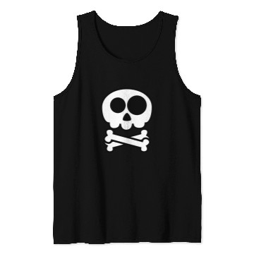 Discover Funny Skull and Crossbones Tank Tops