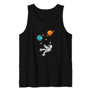 Discover Funny Rock Climbing Astronaut Tank Tops