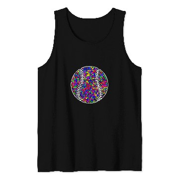 Discover Funny Polka Dot Baseball Lover Player International Dot Day 1 Tank Tops