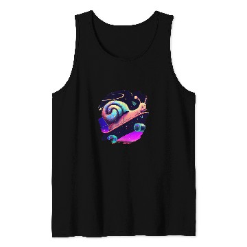 Discover Snail Skateboarding Outer Space Retro vintages Skater Snails Tank Tops